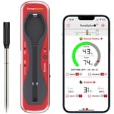 ThermoPro TempSpike Fleischthermometer Kabellos 150m Bluetooth Grillthermometer IP67 Meat Thermometer Bratenthermometer für Backofen Grill Smoker Rotisserie Airfryer Sicher im Geschirrspüler