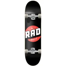 skatepro RAD Unisex – Erwachsene Logo Progressive Skateboard, Schwarz, 8.125