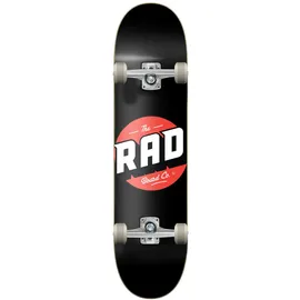 skatepro RAD Unisex – Erwachsene Logo Progressive Skateboard, Schwarz, 8.125