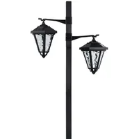 Ic gardenworld Solar Gartenlaterne mit LED Beleuchtung im Straßenlaternen-Design