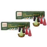 Knox XXL 2er Set Räucherkerzen - Weihnachtsriesen mit Räucherschale - Menge: 10 Stück - Made in Germany