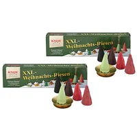 Knox XXL 2er Set Räucherkerzen - Weihnachtsriesen mit Räucherschale - Menge: 10 Stück - Made in Germany