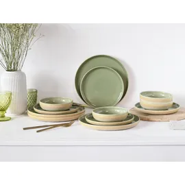 CreaTable Uno Romana Tafelservice 12-tlg. grün Sprenkel