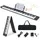 Costway Keyboard Piano 61 Tasten, tragbares Elektronisches Klavier inkl. Tragetasche, schwarz