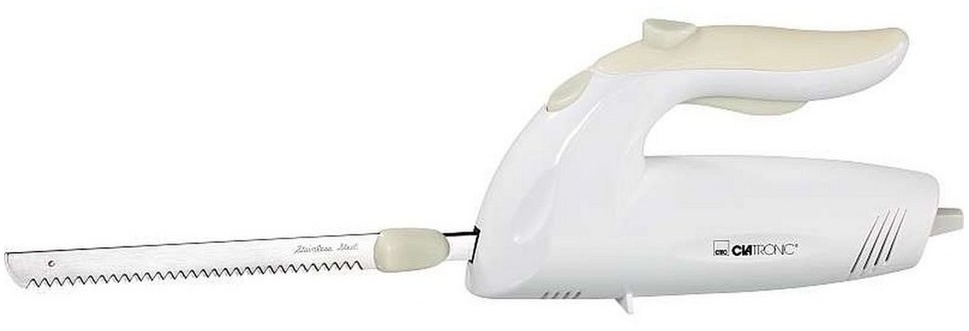 Produktbild CLATRONIC Elektromesser CLATRONIC Elektromesser Fleisch Brot elektrisch Messer 150 Watt Weiss