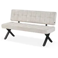 B&D home Dubi Möbel Sitzbank Grau, 160x88x59 cm, Esszimmer,