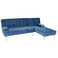 MCW Ecksofa MCW-K22, Liegefläche links/rechts blau