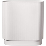 Asa Selection ASA Art Deco Vase aus Steingut in der Farbe weiß mit mattem Finish Handgefertigt, Maße: 34,5cm x 16cm x 40cm, 63017091