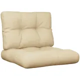 vidaXL Palettenkissen 2-tlg. 60 x 40 x 20 cm beige