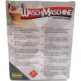IDENA Waschmaschine mit Licht- und Tonfunktion, Frontlader mit 4 Programmen und rotierender Waschtrommel, Spielzeug zum Erlernen praktischer Fertigkeiten, Mehrfarbig