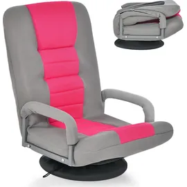 Costway Relaxsessel Bodensessel rosa