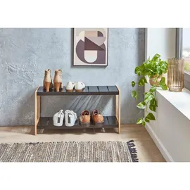 xonox.home Schuhregal 70 x 36 x 26 cm schwarz / schwarz