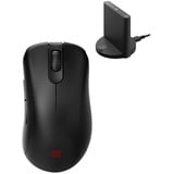 BenQ - Zowie EC2-CW Kabellose Ergonomische Esports Gaming Maus, Verbesserter Empfänger, Mausrad mit 24 Stufen, Ohne Treiber, Mittlere Größe, Schwarz