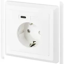 Sygonix Unterputz-Steckdose Power Delivery Weiß