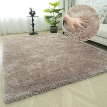 Bruno Banani Teppich BRUNO BANANI "Dana Teppich, besonders weich und kuschelig, Kundenliebling" Gr. 6, beige (taupe), B:200cm H:30mm L:300cm, Kunstfaser, Teppiche, Teppich, uni, Mikrofaser Teppiche, Wohnzimmer, Schlafzimmer, Esszimmer, Topseller