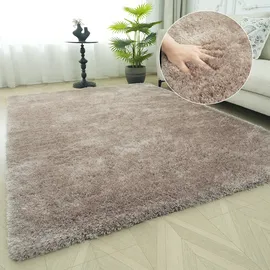 Bruno Banani Teppich BRUNO BANANI "Dana Teppich, besonders weich und kuschelig, Kundenliebling" Gr. 6, beige (taupe), B:200cm H:30mm L:300cm, Kunstfaser, Teppiche, Teppich, uni, Mikrofaser Teppiche, Wohnzimmer, Schlafzimmer, Esszimmer, Topseller