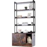 Vevor Katzenschrank Katzentoilette Katzenhaus 4-stufig-Regal 850x490x1836mm 68kg