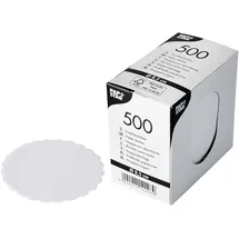 Papstar Tropfdeckchen rund Ø 8,5 cm, weiß, 20 x 500Stk