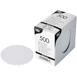 Papstar Tropfdeckchen rund Ø 8,5 cm, weiß, 20 x 500Stk