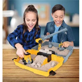 Spin Master Kinetic Sand Baustellen Koffer Modelliersand 907 g