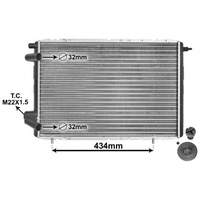 Van Wezel Kühler, Motorkühlung RENAULT 19 II