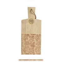 Decoris Schneidebrett Holz 2-tlg. 38 x 16 cm Beige/Braun