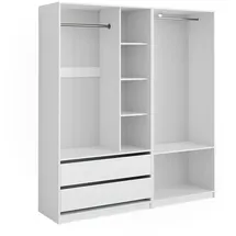 Vicco Kleiderschrank Elmo Weiß, 100 x 200 cm Set mit 2 Teile