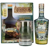 VINICIUS Premium Cachaca Prata 42% Vol. 0,7l in Geschenkbox mit Glas