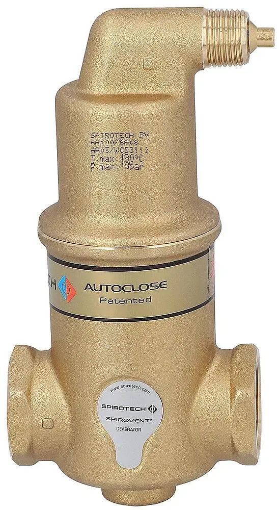 Mikroblasen-Luftabscheider Spirovent Solar AutoClose horizontal, DN 25 (1'') IG