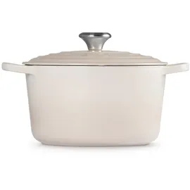Le Creuset Signature Bräter rund hoch 24 cm meringue