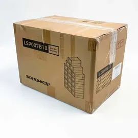 Songmics Schuhboxen 18er Set transparent-schwarz