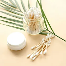 HEKU 600 Stück Bambus-Wattestäbchen - Nachhaltige Ohrenreiniger, kompostierbar, plastikfrei & biologisch abbaubar - Für Körperpflege & Kosmetik