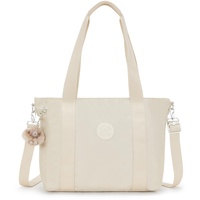 Kipling Female ASSENI S Small Tote (with Removable shoulderstrap), Beige Pearl