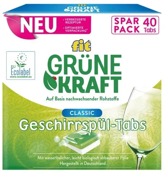 fit Grüne Kraft 40er-Pack Geschirrspül-Tabs »Grüne Kraft Classic«