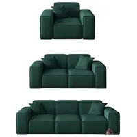 Fun Möbel Sofaset Designersofa CELES 3-2-1 in Stoff Opera