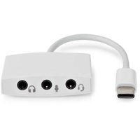 Nedis CCGB65900WT01 Schnittstellen-Hub USB 2.0 Type-C Weiß