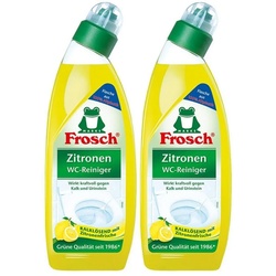 FROSCH 2x Frosch Zitronen WC-Reiniger 750 ml – Kalklösend mit Zitrone WC-Reiniger