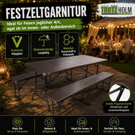 Trutzholm Bierzeltgarnitur 3-tlg. Grau
