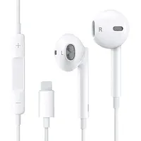 Junwolf In-Ear Kopfhörer für iPhone, Kopfhörer HiFi-Audio Stereo, mit Mikrofon und Lautstärkeregler, kompatibel mit iPhone 12/13 Pro Max/14 Pro/11/12 Mini/11/X/XS Max/XR/SE/8 Plus/7