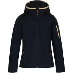 Softshelljacke ICEPEAK "M SOFTSHELLJACKE KANEOHE", Kinder, Gr. 164, blau (dunkelblau), Obermaterial: 100% Polyester, sportlich, Jacken