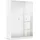Rauch Drehtürenschrank Reflect 136 x 197 x 54 cm Weiß