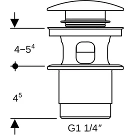 Geberit Ablaufventil Chrom