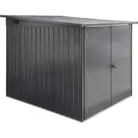 Floraworld Fahrradgarage für 3 Fahrräder anthrazit 164 x 204 x 145/163 cm