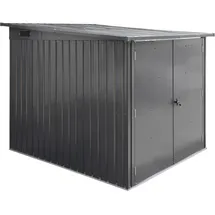 Floraworld Fahrradgarage für 3 Fahrräder anthrazit 164 x 204 x 145/163 cm