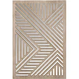 Casablanca by Gilde Holzbild CASABLANCA BY GILDE "Bild; Spiegel Enigma naturfarben H. 78 cm", beige (farbe bild(er): naturfarben), B:53cm H:78cm T:3cm, Glas, MDF, Bilder, Holzbild