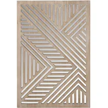 Casablanca by Gilde Holzbild CASABLANCA BY GILDE "Bild; Spiegel Enigma naturfarben H. 78 cm", beige (farbe bild(er): naturfarben), B:53cm H:78cm T:3cm, Glas, MDF, Bilder, Holzbild