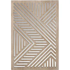 Casablanca by Gilde Holzbild CASABLANCA BY GILDE "Bild; Spiegel Enigma naturfarben H. 78 cm", beige (farbe bild(er): naturfarben), B:53cm H:78cm T:3cm, Glas, MDF, Bilder, Holzbild