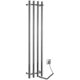 Sapho - Elektrischer Handtuchheizkörper PAPINADO 85W 120x26 cm glänzender Chrom rechts - Chrom glänzend
