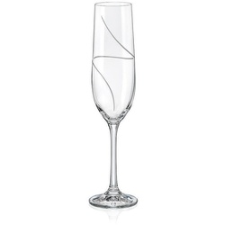 Crystalex Sektglas UP matt geschliffen 190 ml 2er Set, Kristallglas, matt Schliff