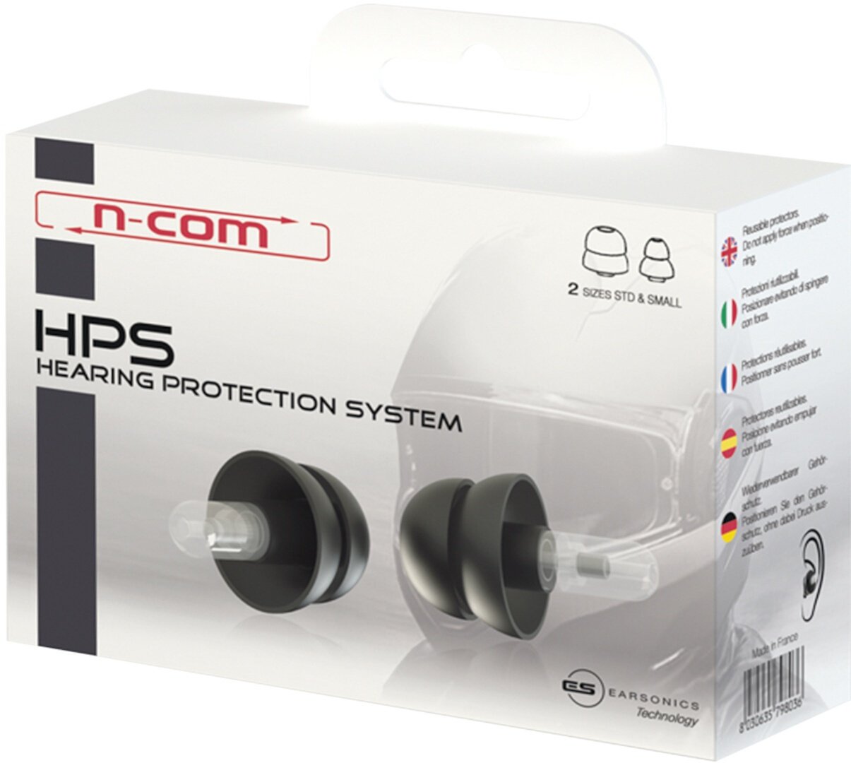 Nolan HPS N-Com Gehoorbescherming, zwart